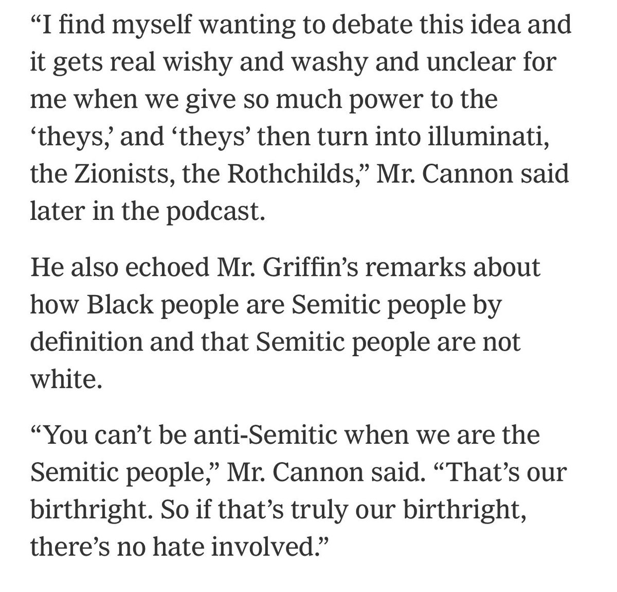 If you read what Nick Cannon said it’s indefensible.Aside from calling White people a “little less” (inferior) and calling White and Jewish people “savages,” he said all this nonsense.I’m not down with this. We can’t accept this kind of bigotry. https://www.nytimes.com/2020/07/15/arts/television/nick-cannon-fired.amp.html
