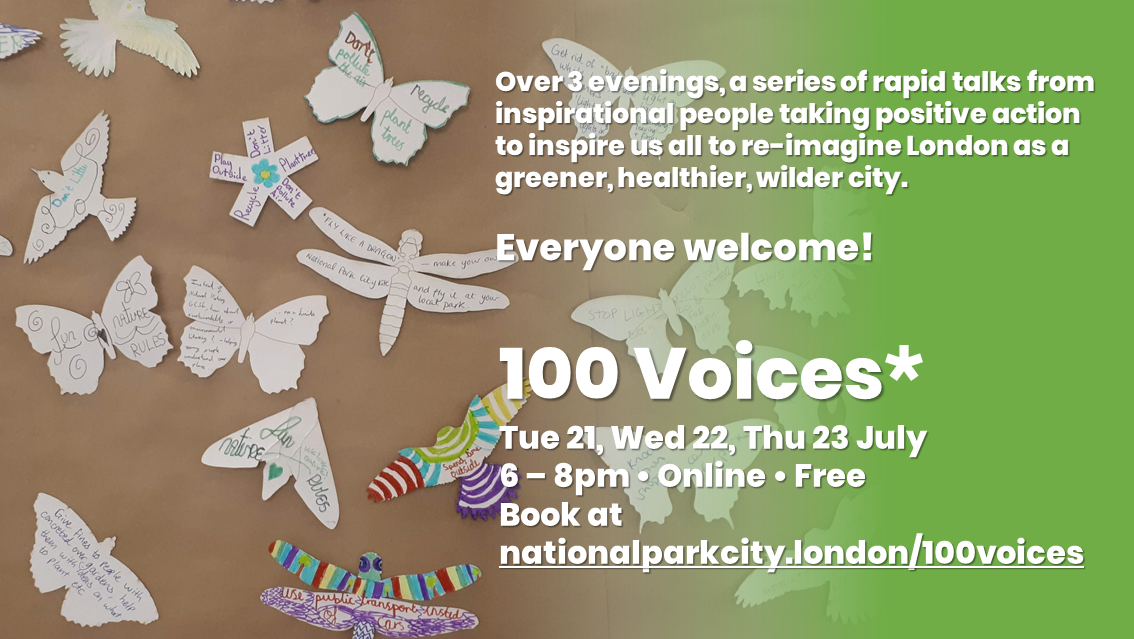 LondonNPC's tweet photo. Book now for 100 Voices* Tue 21, Wed 22, Thu 23 July 6-8pm online and free! Inspiring people. Memories of the last year. Visions for the future. #WhatIf?! #WhyNot! https://t.co/vpPJBEcewW
(image: WhatIf ideas from Feb Gathering - creatures by #NationalParkCity Ranger @Duke_Nuke) https://t.co/G95IVRD1pX