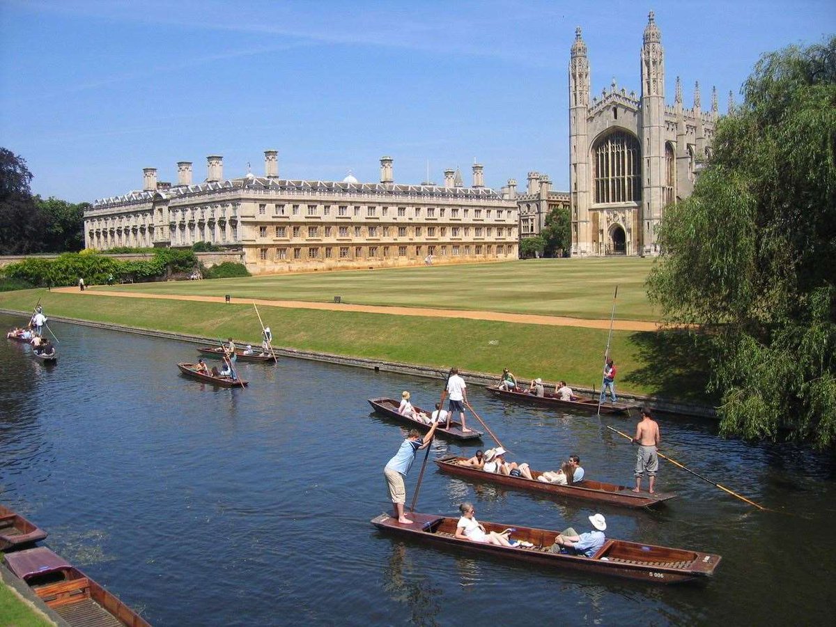 Cambridge. You can go punting (kinda like the gondolas in Venice but like...not *as* sexy) but it looks like FUN! There’s incredible architecture, museums and you can get admission to see the universities for like £9.