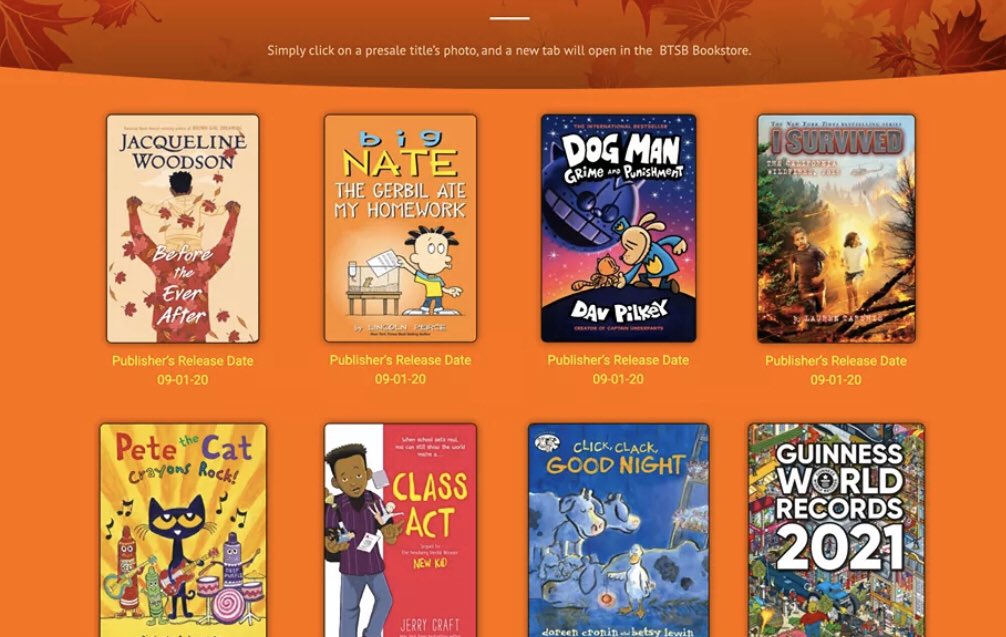 🔥🔥FALL PRE-SALE TITLES🔥🔥
Get the HOT titles you know will need in the best binding available! Order and have them IN YOUR LIBRARY same day as publisher release!! ❤️💪🏻📚
btsb.com/presale-books-…