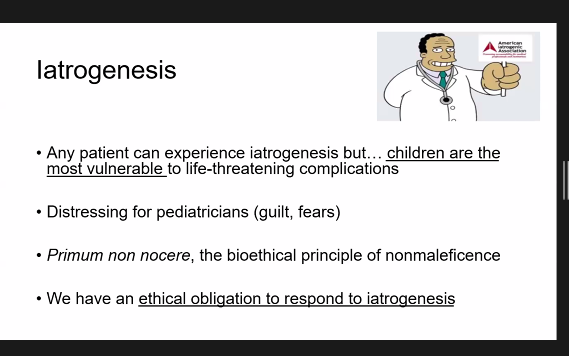 . @sgdambrauskas : "It's not easy to talk about iatrogenesis-- it's distressing for us as  #Pediatricians, because it's the opposite of primum non nocere"Indeed.  #icurehab  #A2Fbundle  #PedsICU  #COVID19  @AKUGlobal  #tweetiatrician