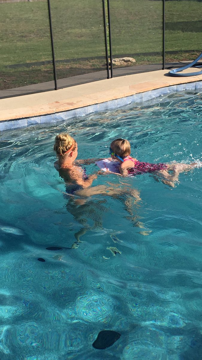 the4fergusons's tweet photo. Twins Genna and Granger are learning to float, and are showing great kicking skills. They are having fun learning to swim with @JaynieFerguson @glasersteve @GlaserJenny https://t.co/wLZqXWkIx9
