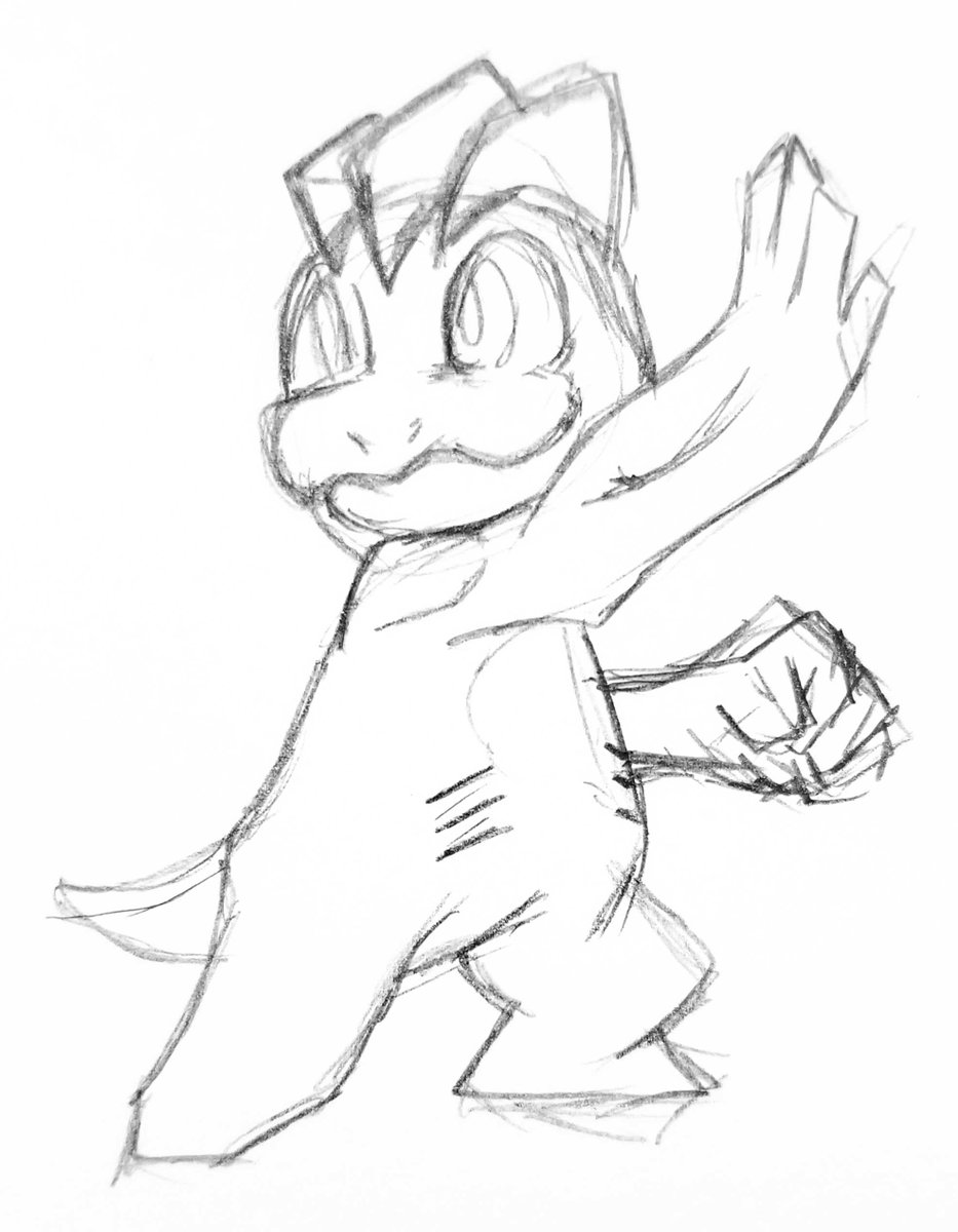 Reverrii_Pixy's tweet photo. #DrawEveryPokemon
066 #Machop
#Pokemon β’ #PokemonArt β’ #TraditionalArt β’ #Drawing https://t.co/hGlph4OFGw