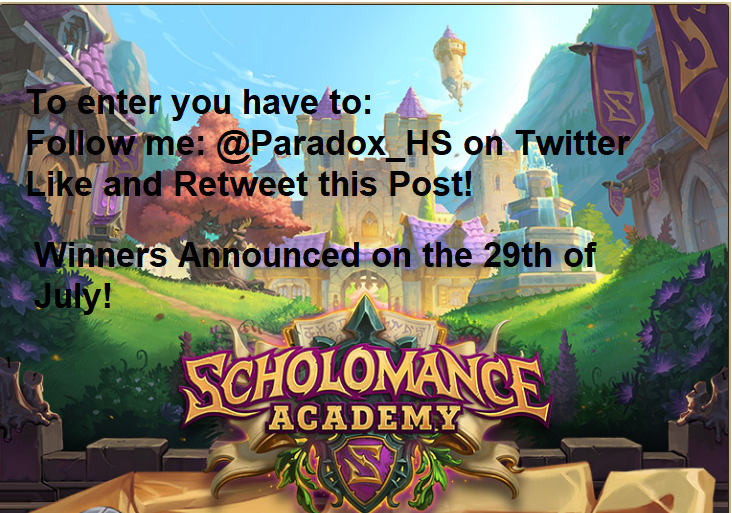 Paraducks_GB's tweet photo. It's that time again! Time for another Giveaway!

I'm giving away one 80 pack Scholomance Academy bundle which features 5 Golden Packs, a Golden Legendary and the new Kel'Thuzad Mage Hero!

Follow me @Paradox_HS on Twitter ✅

Like this Tweet ✅

Retweet this to your friends!✅ https://t.co/v6yiKrs9S5