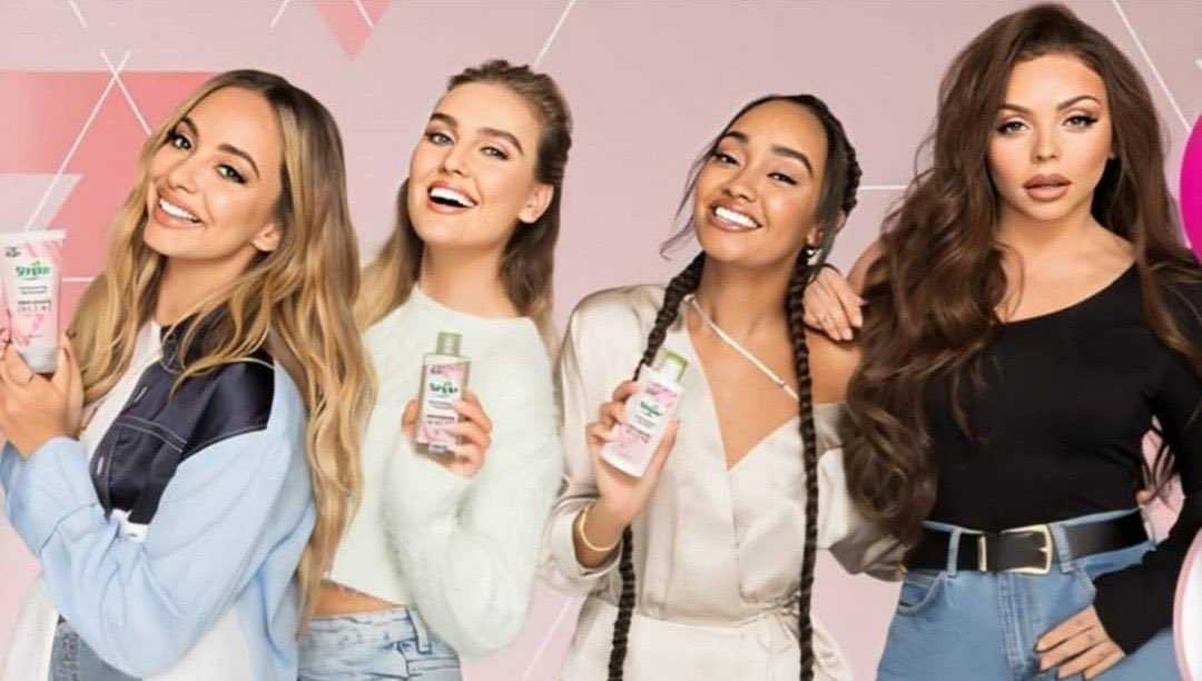 mixermanagement's tweet photo. Another new photo of the girls for their new campaign with @simpleskin! 

@LittleMix -Nathan 💛 https://t.co/VXjj2InmAI
