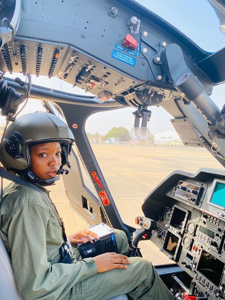 CAS_AMSadique's tweet photo. (1/4) I was heart broken when I received the sad news of the death of Flying Officer Tolulope Arotile yesterday in Kaduna. Tolulope, who was winged in October 2019, as the first female @NigAirForce combat helicopter pilot, was one of our shining young stars. https://t.co/ZCjwMy2dwE