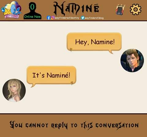 KHWayfinders's tweet photo. There's only so many times you can see your name spelled wrong. 🙃
~ Skuld ⭐
Credits to Admin Gula
#KingdomHearts #KH3 #Naminé #Demyx #WrongSpelling #KingdomHearts3 https://t.co/OmNGxQN4ij
