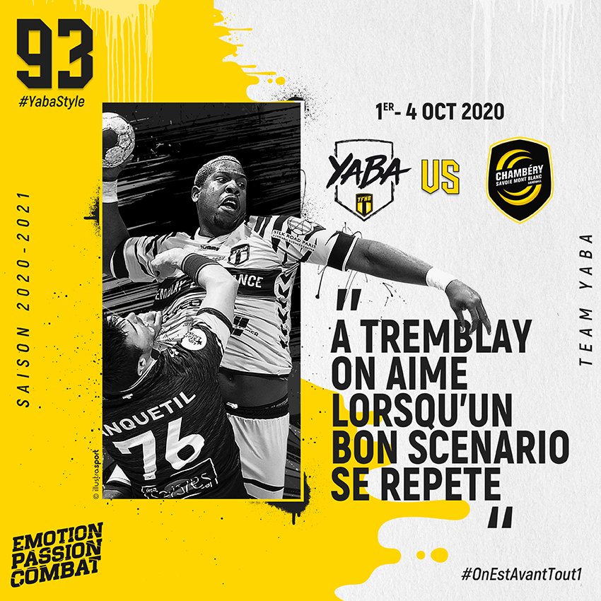 TremblayHB's tweet photo. #GAMEDAYATHOME

🤾‍♂🥊 1 adversaire 1 match 🥊🤾‍♂

📅 Cette saison, le @TremblayHB débutera à domicile par la réception de @TeamChambe 

Alors vos agendas 📅

#VivementLaReprise #WorkHardPlayHard #OnVientAVous #VenezANous #YabaStyle #ONEstAvantout1 #YabaFamily💛🖤 https://t.co/j5mR0wVrlw