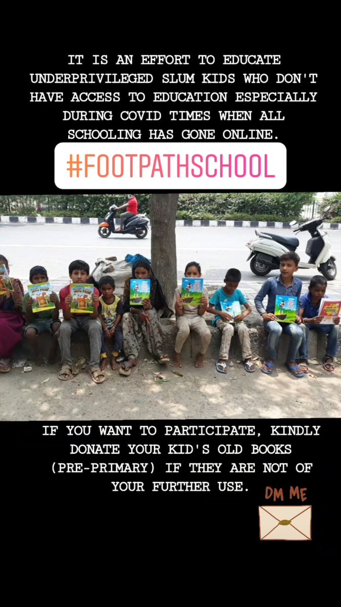 aashishboomx's tweet photo. #FOOTPATHSCHOOL for kids who can't go to school and don't have access to online education as well. https://t.co/sGaf8RC6S2