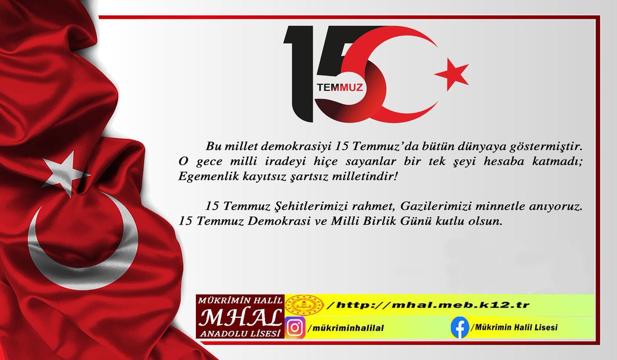 #Kanı bozukların ortaya koyduğu bu hain darbeyi asla unutmayacağız ve unutturmayacağız.