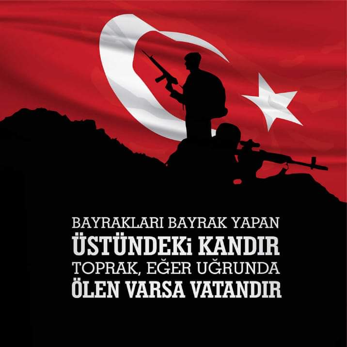 UlaMem's tweet photo. Tüm şehitlerimize şükranlarımızı sunuyor,rahmetle anıyoruz.Kahramanlar can verir yurdu yaşatmak için. @MuglaMem @pervin_tore @DegerTopuz https://t.co/Hdrgk6I28b