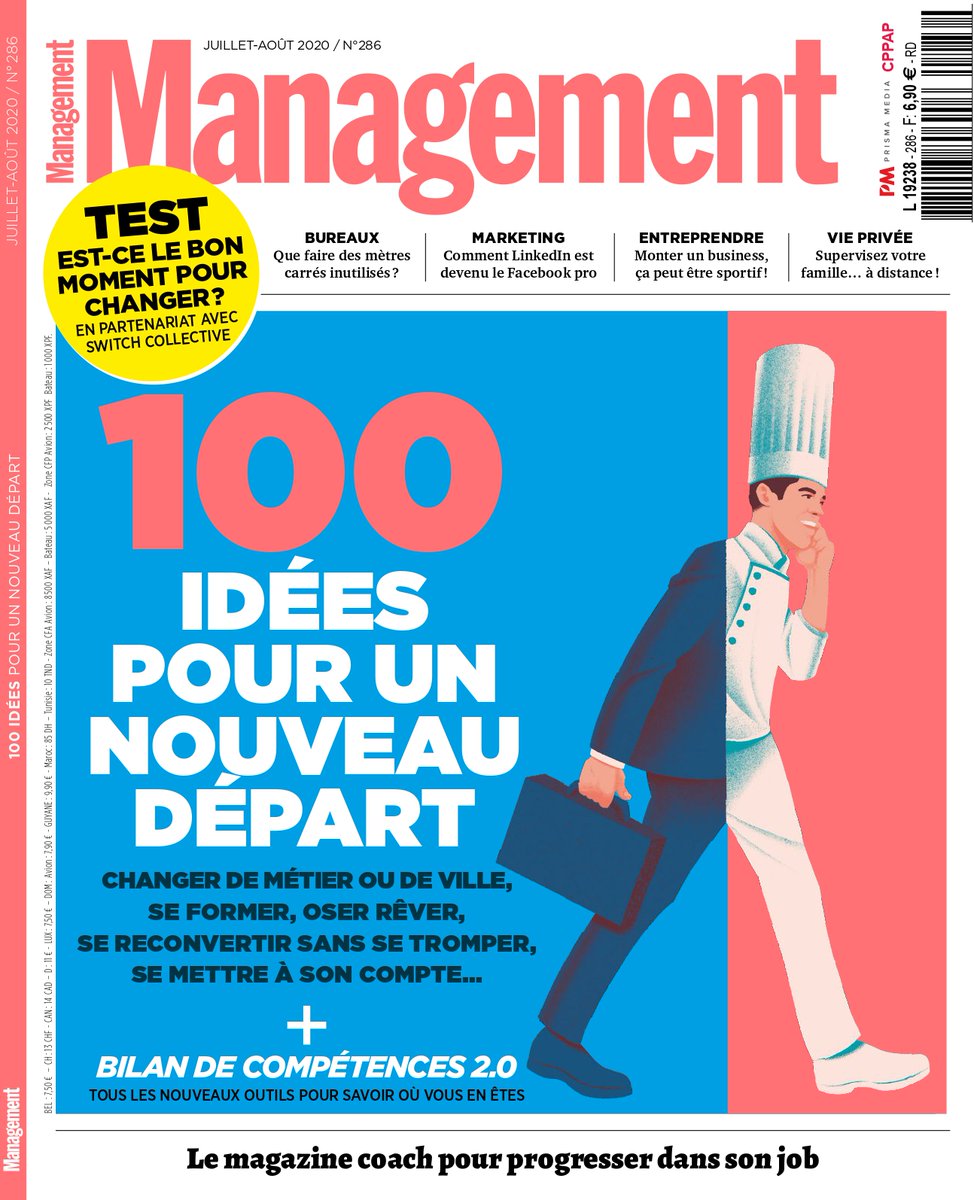 Mhappy19's tweet photo. Interviewée en tant qu'experte dans le dernier numéro de Management, spécialisé sur la reconversion professionnelle #management #reconversion #sens #rebondir https://t.co/U2V7zpnCxH