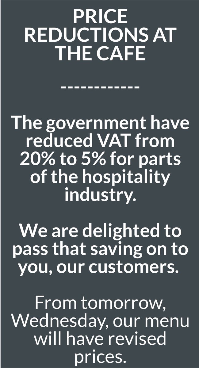 Silver lining...? Available at Sparrows cafe from TODAY! #eatouttohelpout