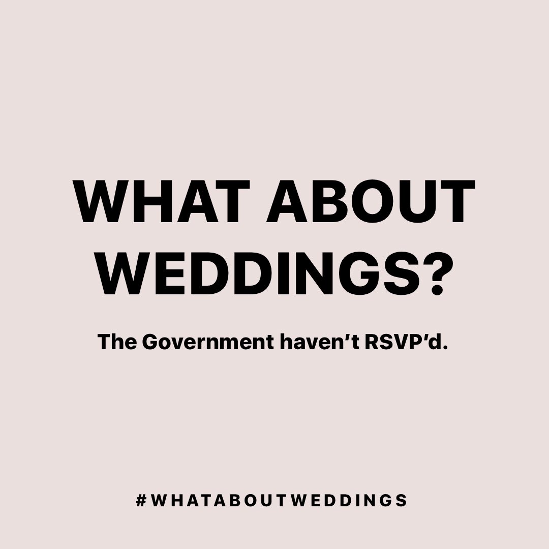 Good morning <a href="/HollyLTucker/">hollyltucker</a> - I know I always reach out to you in a crisis but you know what the wedding industry is worth to artisans and small retailers. We are asking #whataboutweddings