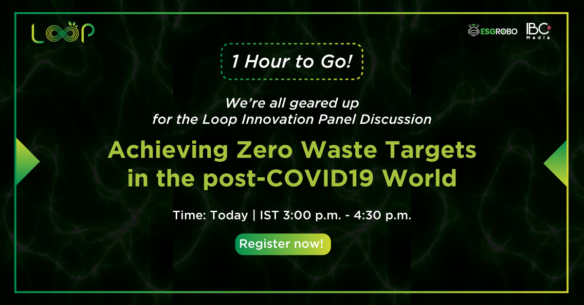EsgRobo's tweet photo. We’re all set for the #LoopInnovation Panel Discussion on Achieving #ZeroWaste Targets in the post-COVID19 World. Join #ESG experts on identifying business opportunities for today’s waste management challenges.
🗓️: 15 July | 3:00 - 4:30 p.m. IST
Register: https://t.co/9XuDK48U9b https://t.co/9Pai6S9sZx