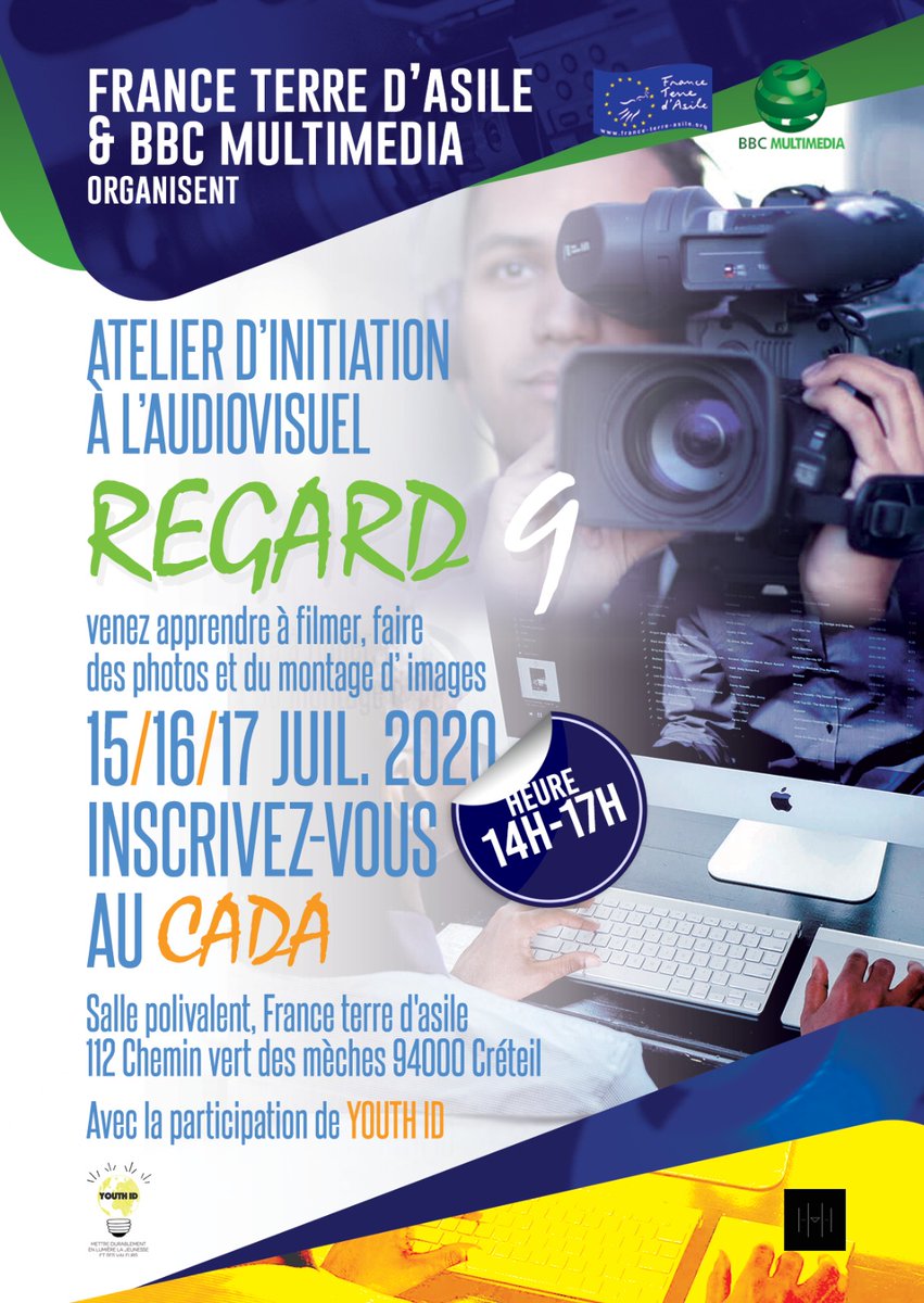 Retrouvez nous pour un atelier sur les techniques de l'audiovisuel, inscrivez vous rapidement !