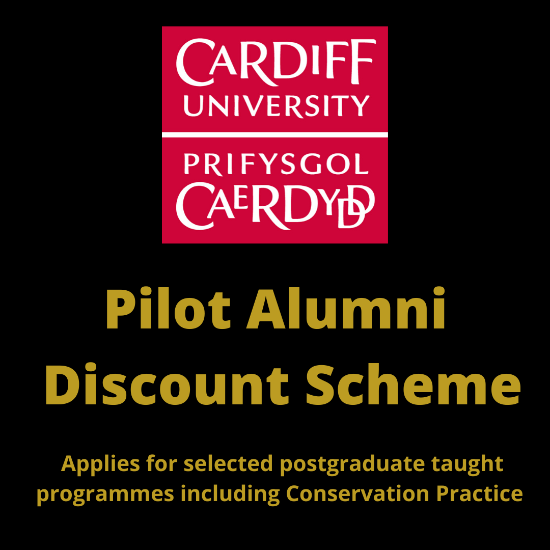 CUHistArchRel's tweet photo. This #PostgraduateOpenDay delighted to share news of this Pilot Alumni Discount Scheme including MSc #ConservationPractice. Conditions apply. Discover more now: https://t.co/cKl5bbgDXG
alumni-discount-pilot-scheme #CardiffGrad @CardiffAlumni @CUConservation https://t.co/GfQLkpx9Es