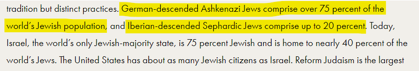 Its EASY, but too many ppl are being WILLFULLY IGNORANT1-"Semitic" DERIVES from Biblical word "Shem", who was 1 of Noah's sons (GEN 10:1)2-Shem's descendants were NOT Ashkenazi, etc. They were descendants from Japheth (GEN 10:2-5), who's NOT a SHEMITE. So they are NOT SEMITIC
