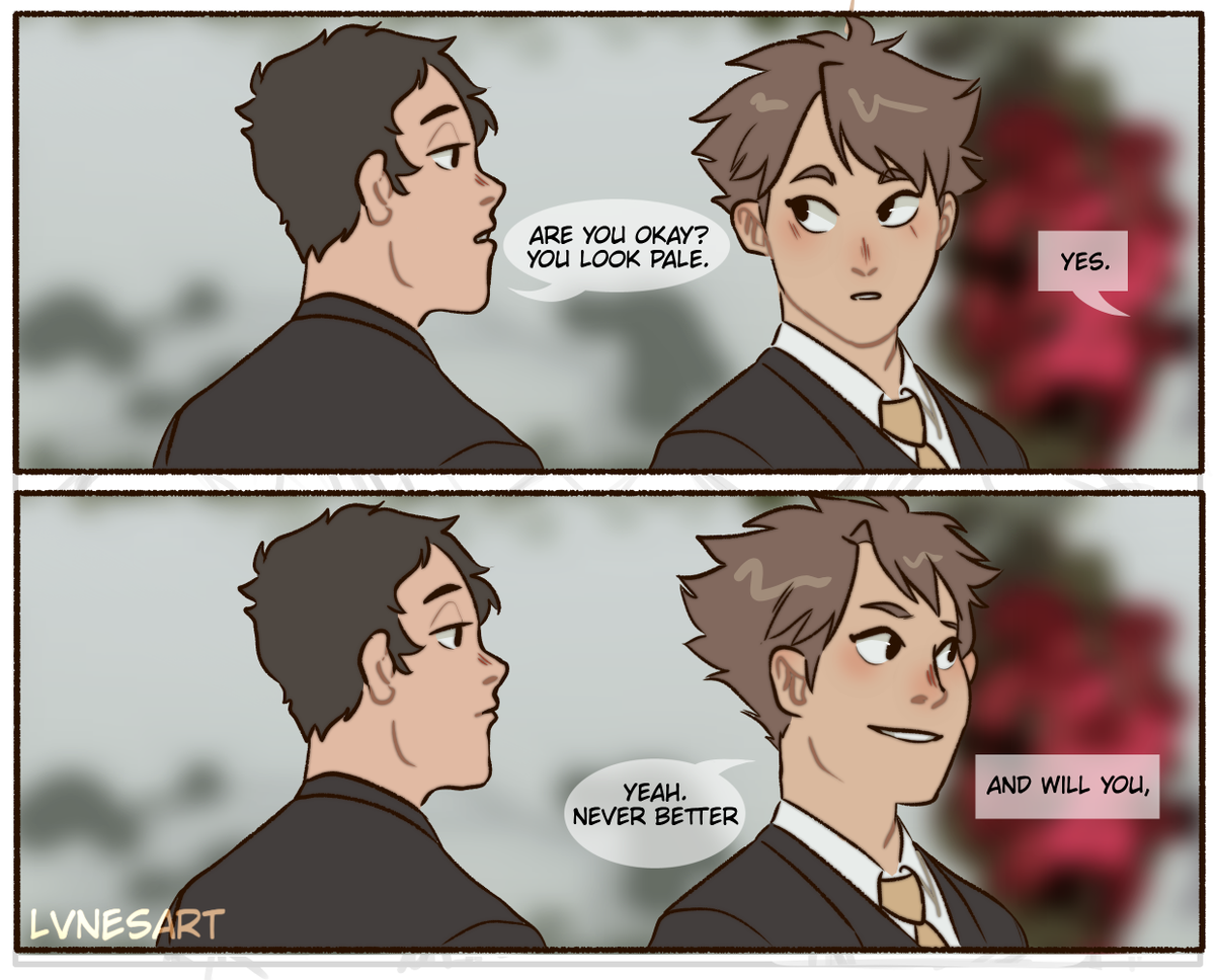 imagine being the best man at THIS wedding f
#haikyuu #ushiiwa 