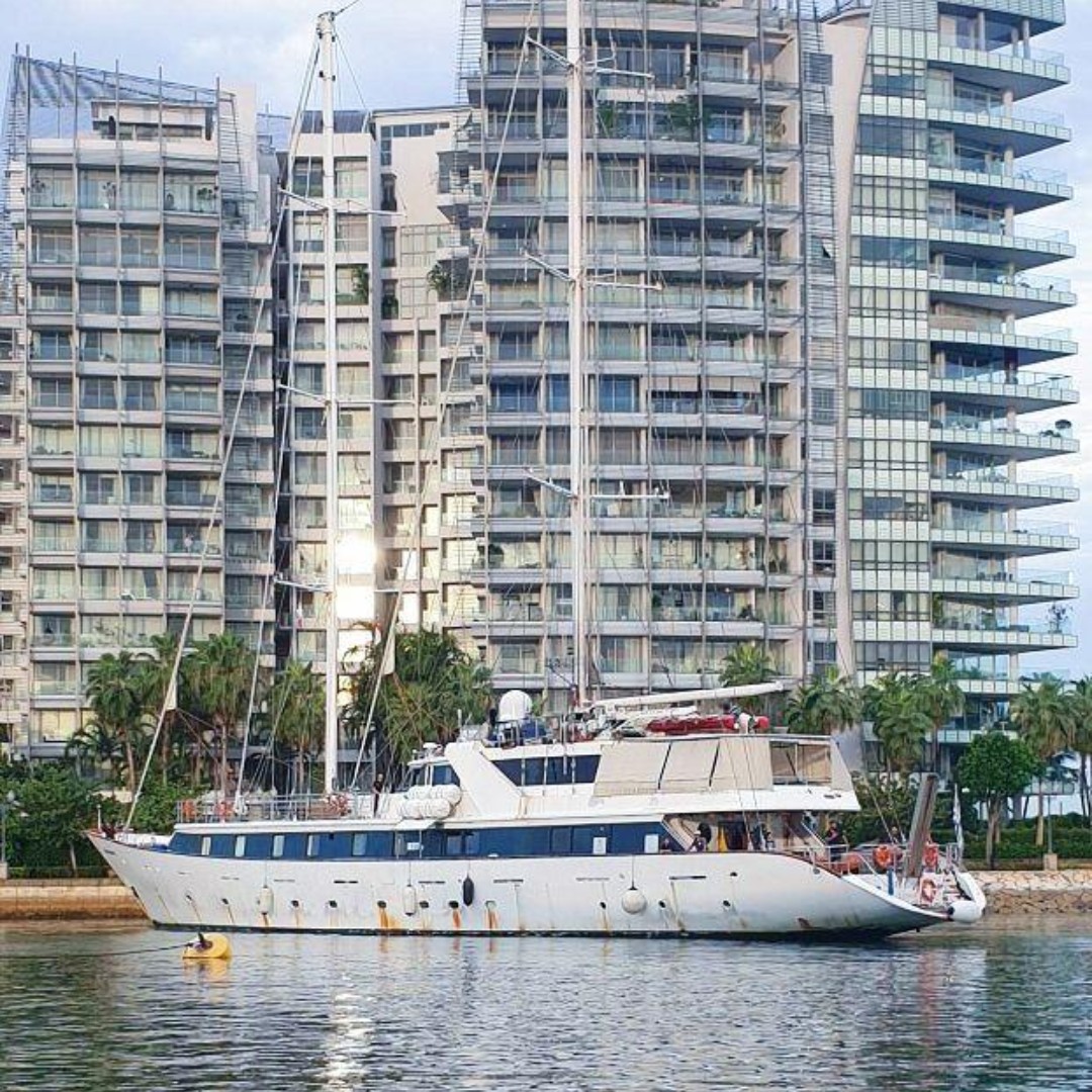 New arrival at our marina this week: the stunning SY Panorama II 😍🌊