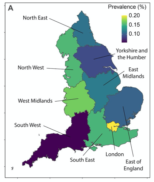 6/9 Place:* Higher prevalence in London (part confounded by to ethnicity and health care worker status)* No evidence for geographical clustering at a sub-regional or local scale (at that time)
