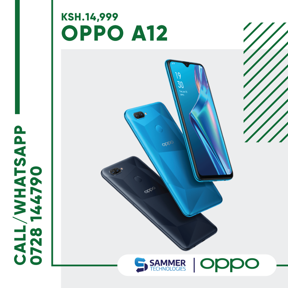SammerKenya's tweet photo. Order the OPPO A12 for only Ksh.14,999

📷 13MP Dual Rear Camera
🔋 4230mAh Large Battery
👉 Fingerprint Sensor
👁️ 6.22'' HD+ Waterdrop Screen

📞 0728 144790
🇰🇪 Countrywide delivery
#OPPO #OPPOA12 #OPPOPhones #SammerTechKE https://t.co/ijchT5To2F
