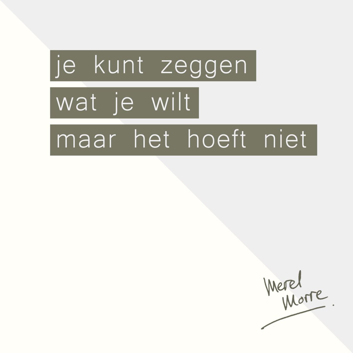 Je kunt van m’n haters zeggen wat je wilt, maar ik kan wél altijd op ze rekenen.