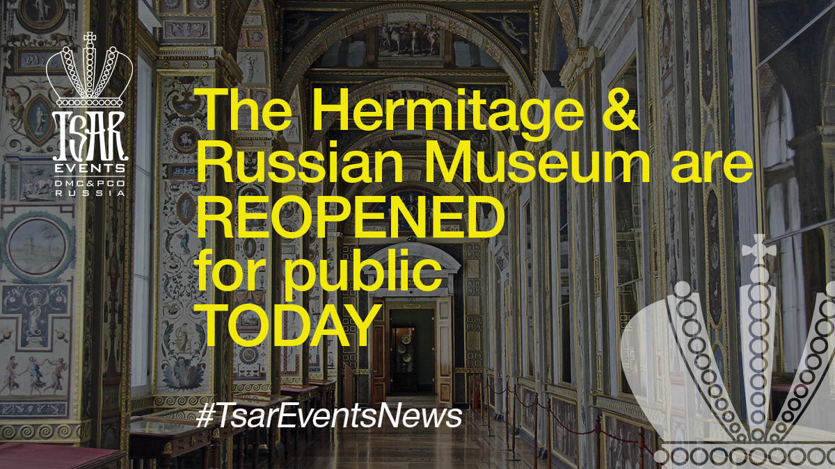 Good NEWS!🤩
The Hermitage & Russian Museum are reopened for public today!
More information here👉 tsar-events.com/news-blog/st-p…
#tsarevents #tsareventsnews #hermitage #news #russia #museums #travel #eventprofs #visitstpetersburg