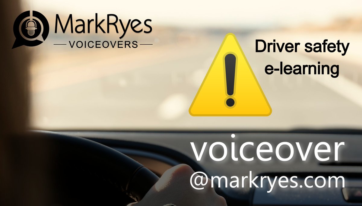 markryes's tweet image. News from the Booth: An enjoyable start to the week recording driver safety e-learning material for one of my returning international clients. See markryes.com for lots of my e-learning samples.
#voiceovers #elearningmodules #prostudio #audioproduction
