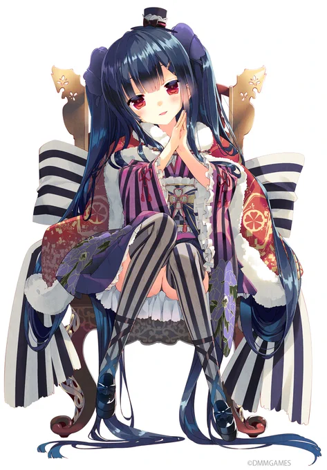 先日花騎士の虹トリカブト(天つ花の令嬢)に開花絵が実装されました!よろしくお願いしますー! 