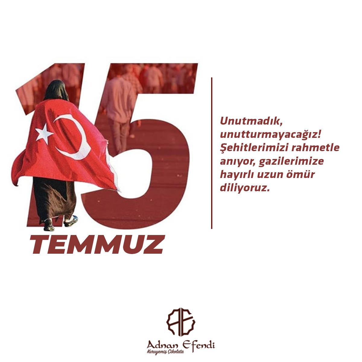 Tüm şehitlerimizi rahmet ve hasretle anıyor, gazilerimizi saygıyla selamlıyoruz...

#15TemmuzDestanı #15Temmuz #AdnanEfendi