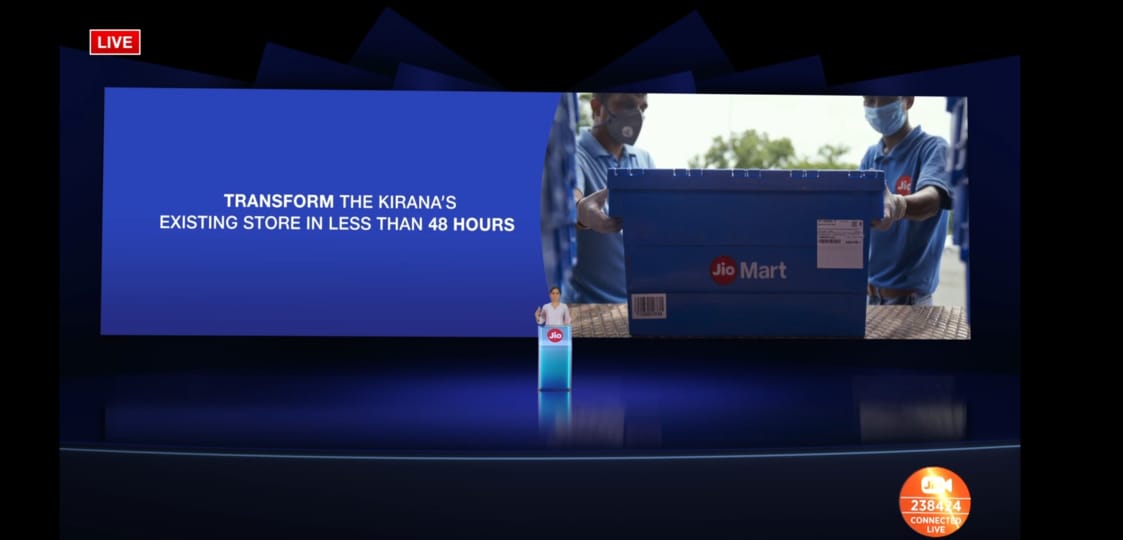 (10/n) Streamlining of the Kirana transformation process within 48 hours! Critical to standardized scaling up, and an important competitive advantage!  #JioMart  #RelianceAGM