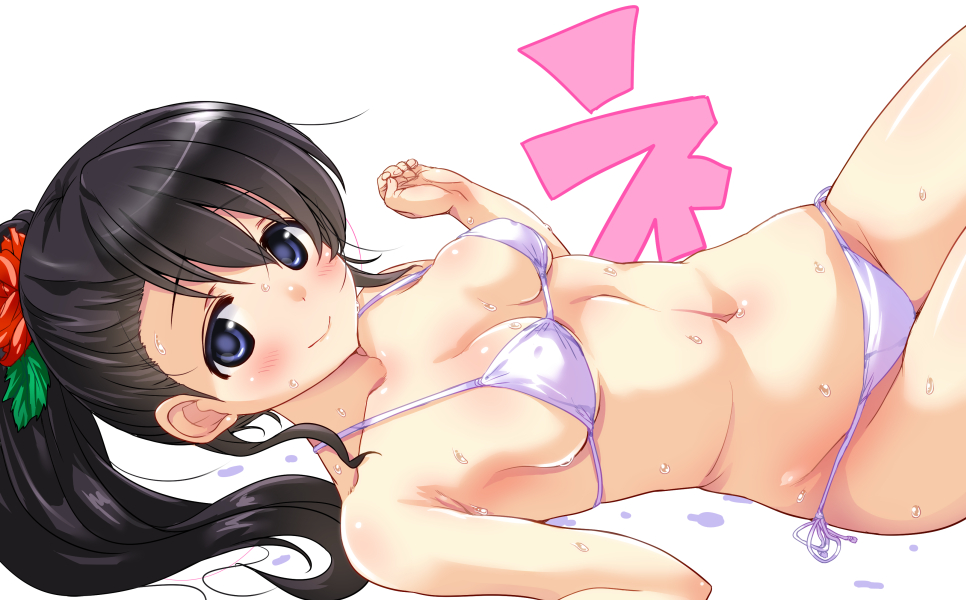 「白ビキニポニテな栗原ネネ 」|広輪凪のイラスト