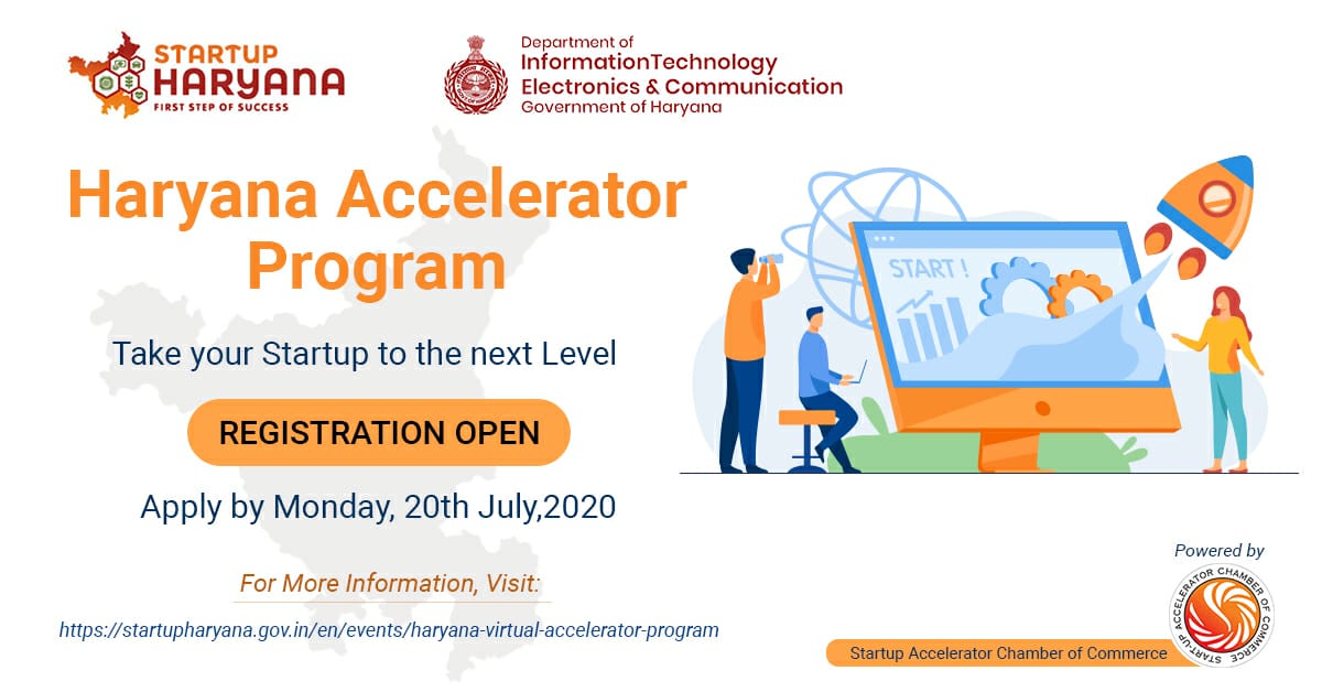 saccindia's tweet photo. Join the “Haryana Accelerator Program” and find the essential guide to take your #startup business to greater heights.
Register Now👉 https://t.co/yQrphVpeUv
#StartupIndia #StartupAccelerator #StartupAcceleratorProgram #HaryanaAcceleratorProgram #DigitalHaryana #StartupHaryana https://t.co/HavgCbhBp4