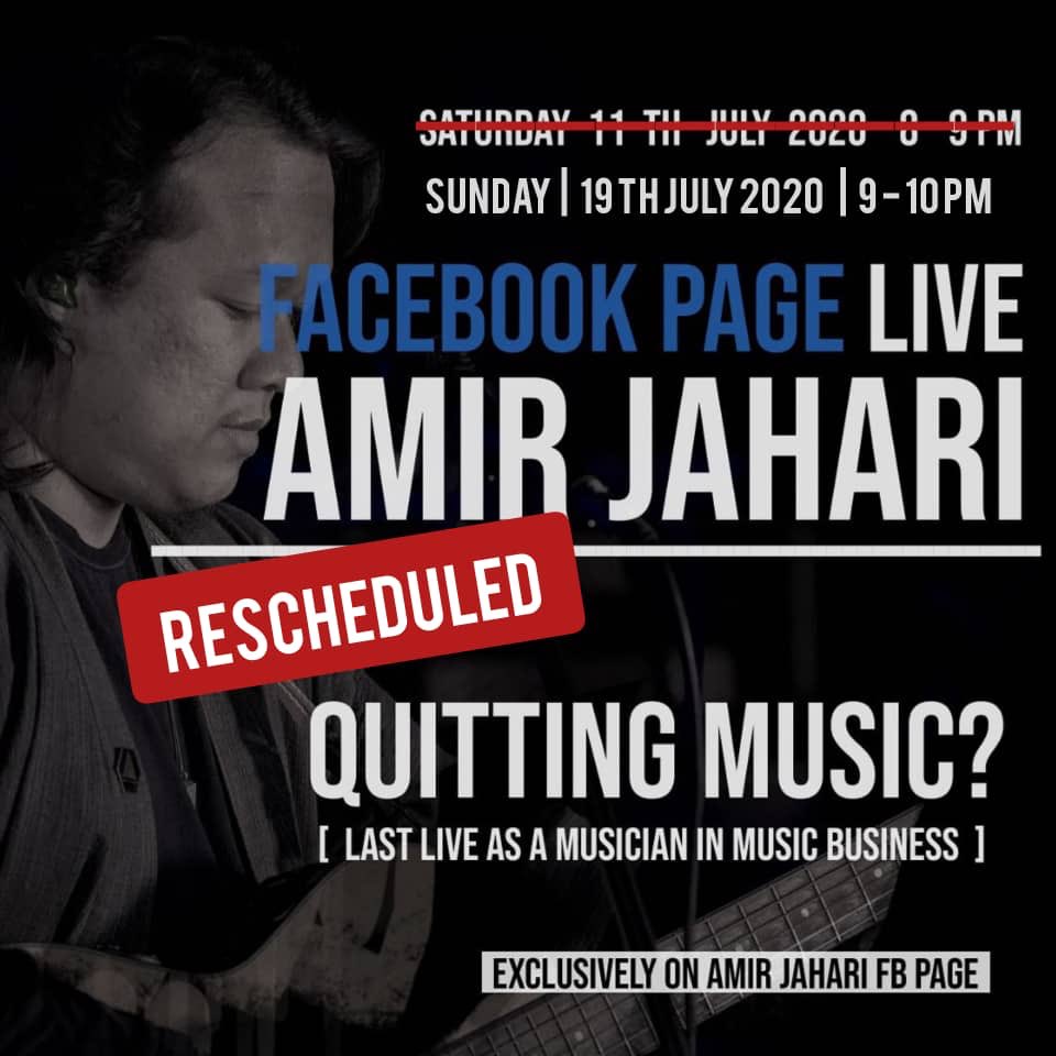 MuzikpediaM's tweet photo. 😭Seres lah @AmirJahari nk berhenti buat muzik lagi? Jom sapot 'Konserto Terakhir' dia gais!🔥
📌Ahad(19 Julai 2020)
⏰9-10 malam
📣FB Page Amir Jahari
SobSobSob
#MuzikiniMalaysia #sapotlokal #supportyourlocalmusic #AmirJahari #liveconcert https://t.co/V3RLT8YXYZ