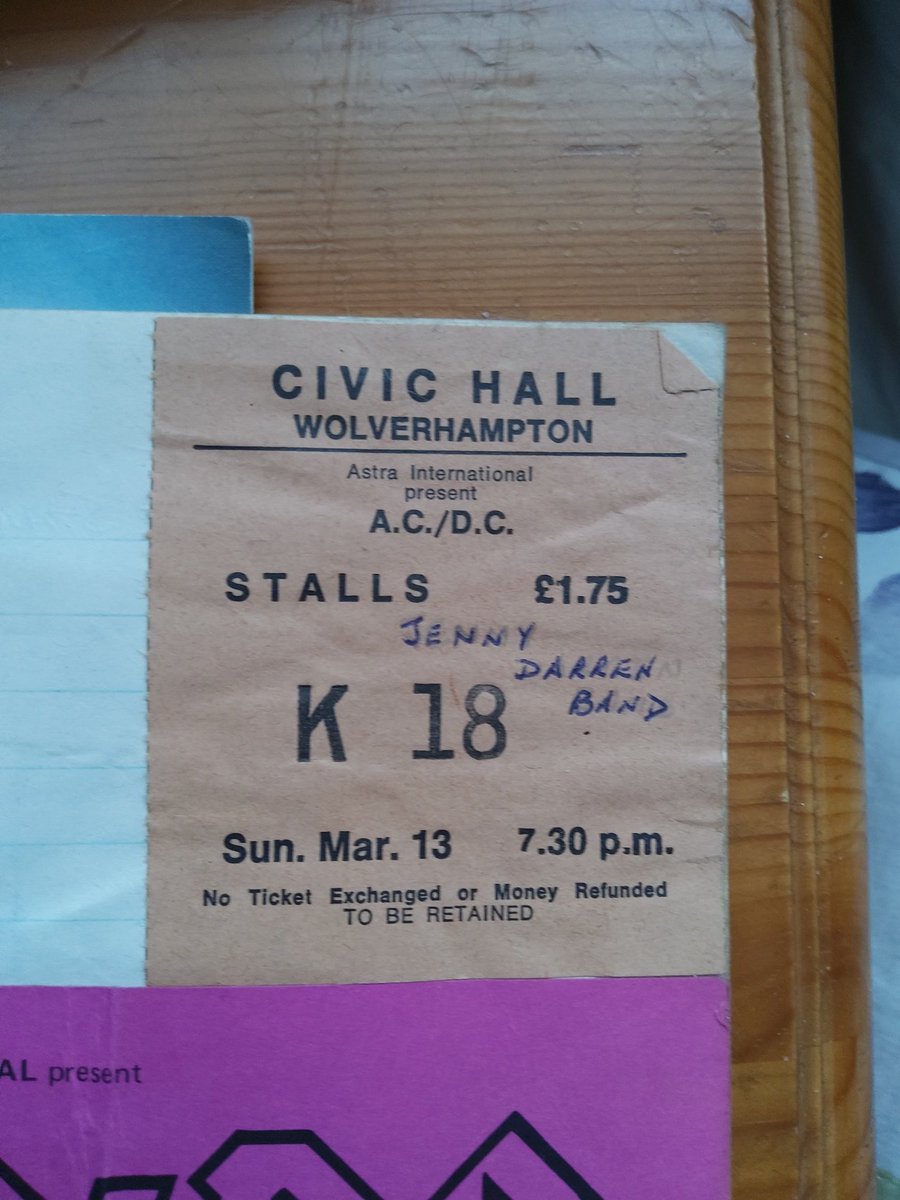 1st A/C  concert,that was 4 weeks paper round money