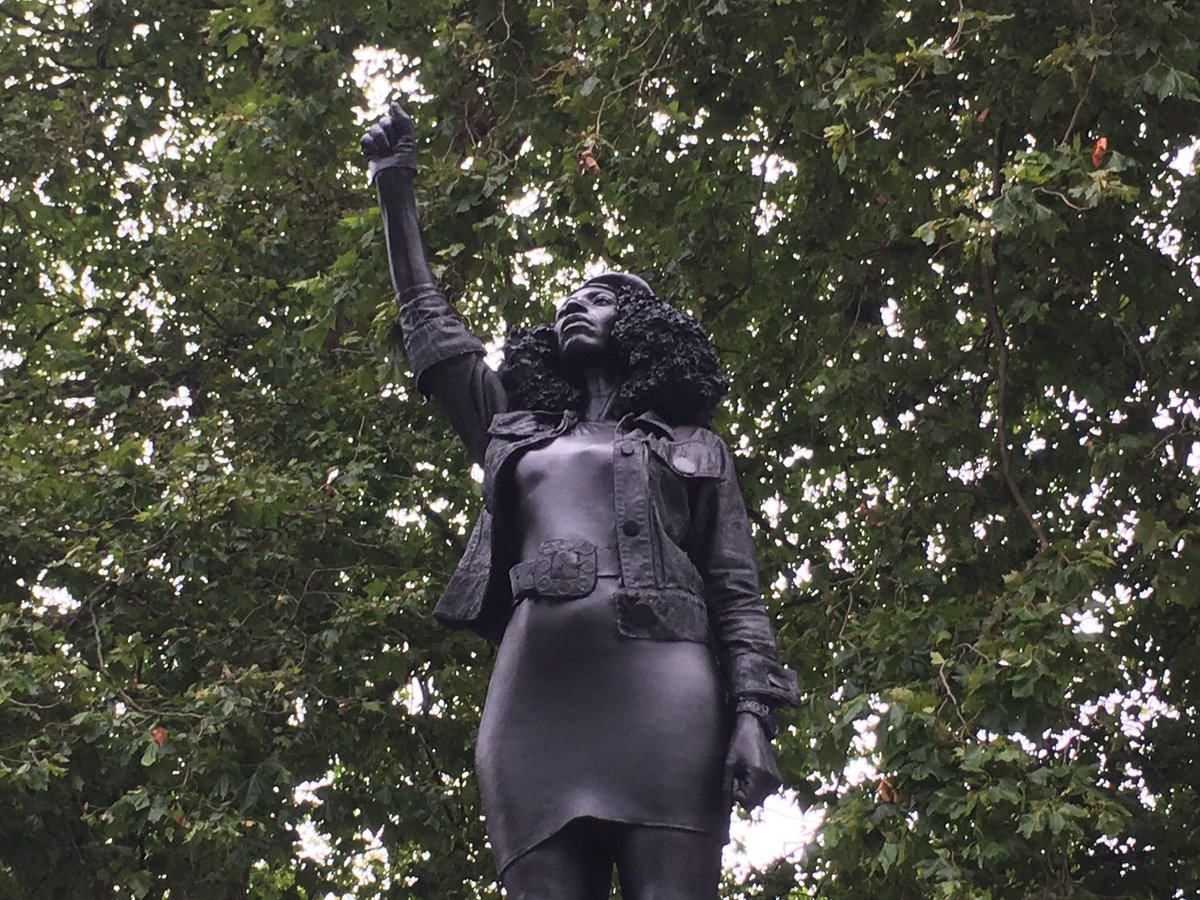 Jen Reid said the sculpture was important because it helped "keep the journey towards racial justice and equality moving". bbc.co.uk/news/uk-englan…