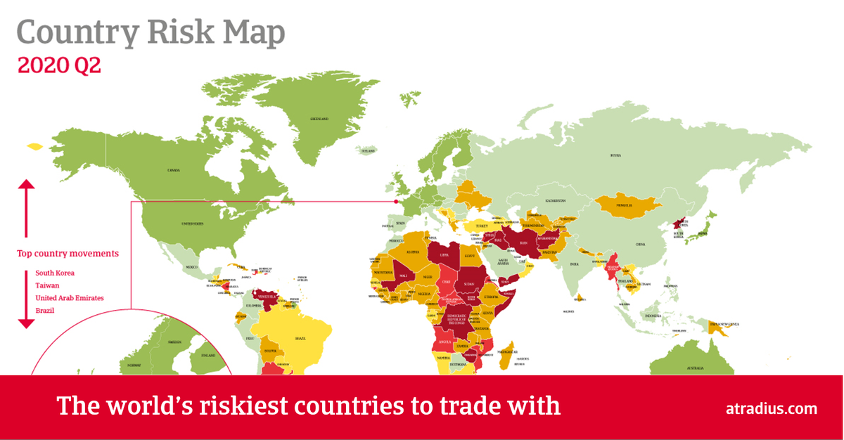 Political Risk Map 2019 Atradius On Twitter: "We Created The Atradius Country Risk Map To Help  Answer Your Questions About The Current Economic Risk Within Various  Regions Around The World. Learn Where Different Countries Fall On