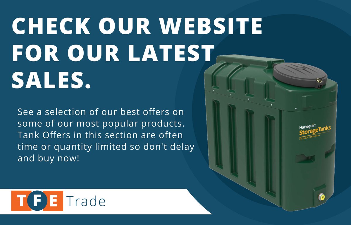 We are constantly updating our special offers on Bunded Oil Tanks, Water Tanks and Sewage Treatment Products and more.

Shop here: tanksforeverything.co.uk/tanks-special-…

#sales #oiltanks #tanks
