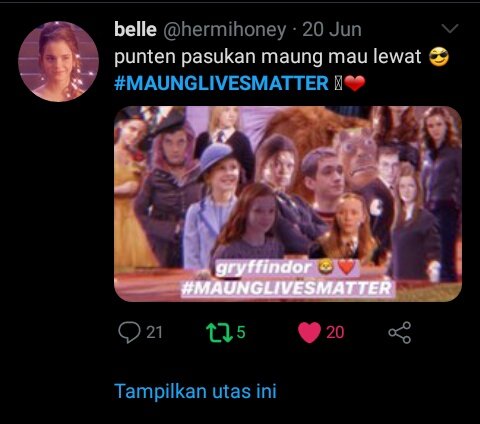 dailydoseofell's tweet photo. gue scroll #MAUNGLIVESMATTER dan gwe rindu ๐ https://t.co/qytADXIrum