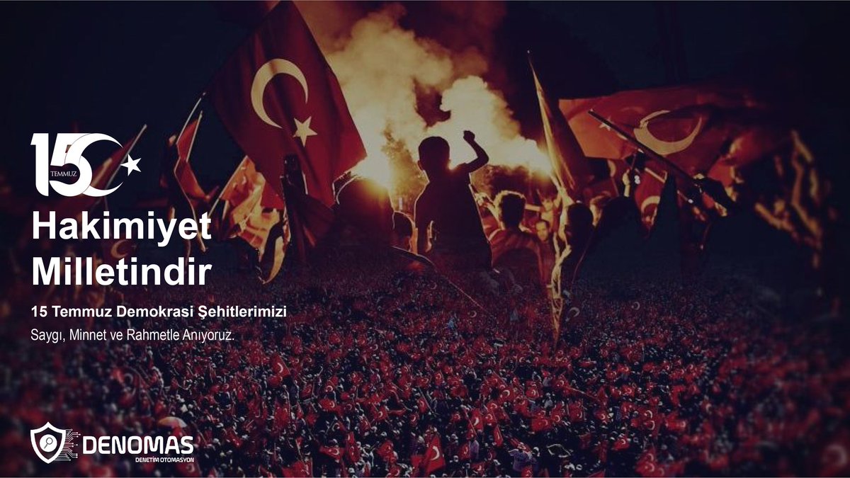 DenomasTR's tweet photo. 15 Temmuz Demokrasi ve Milli Birlik günümüzde vatan uğruna canını feda eden aziz şehitlerimizi rahmetle anıyoruz.🇹🇷 https://t.co/X06X4zbYGB