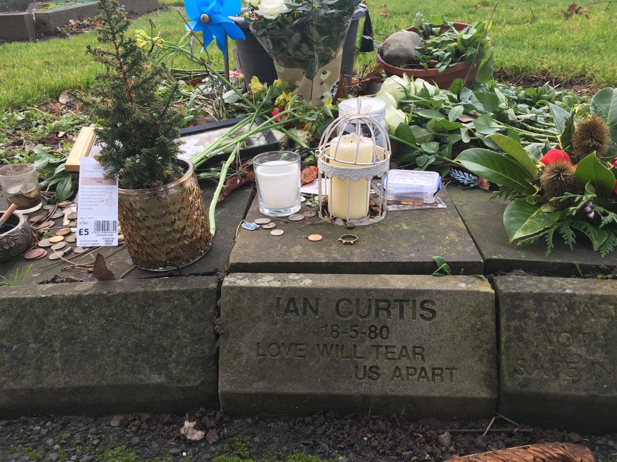 @adamandtheantz His memorial early this year #IanCurtis 64 today #RIP #JoyDivision