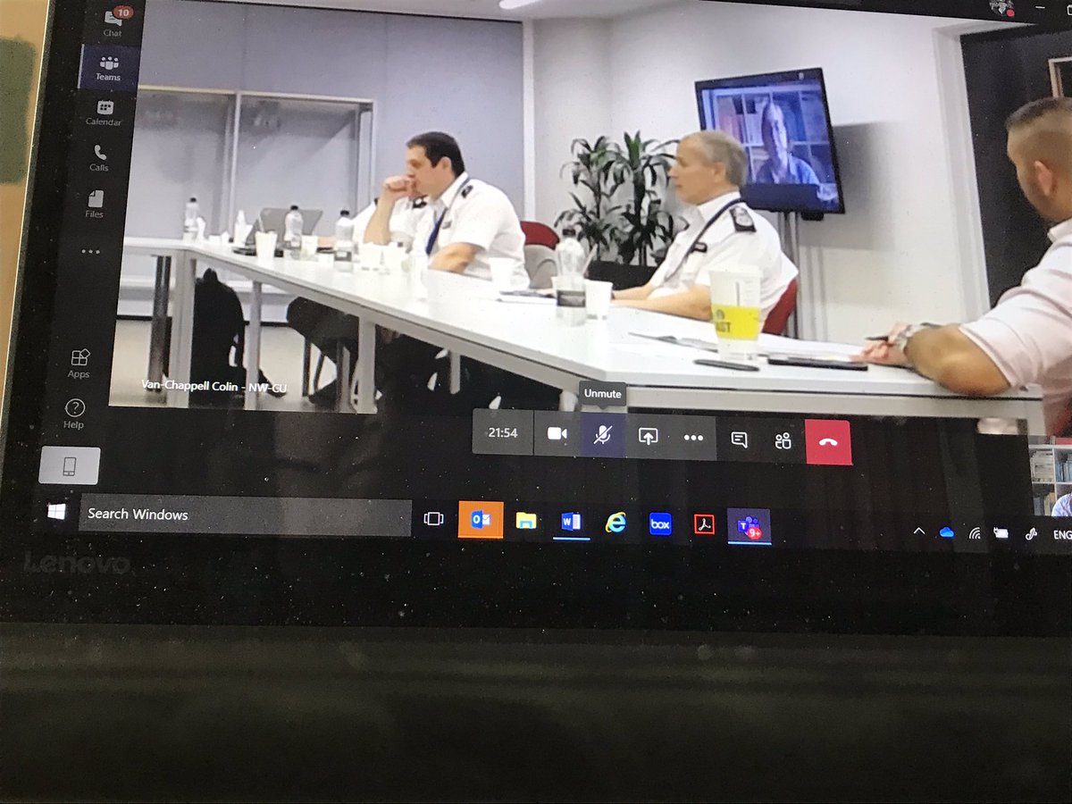 BenatarSally's tweet photo. I’m still shielding but am connected to colleagues through tech 👩💻
Today it’s the monthly BCU Commanders’ session, which started with a conversation with the Deputy Commissioner.
Thanks to today’s host @roysmithpolice for sorting out the tech so I could fully contribute! https://t.co/6Fi4OjkxDc