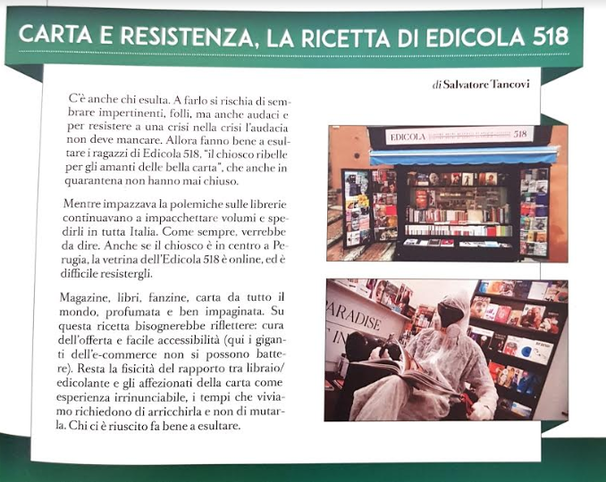 Piccolo ma denso trafiletto dedicato a <a href="/emergenzeweb/">Emergenze - Edicola 518</a> sull'ultimo di <a href="/TheNewsRoom7/">The-NewsRoom</a>.