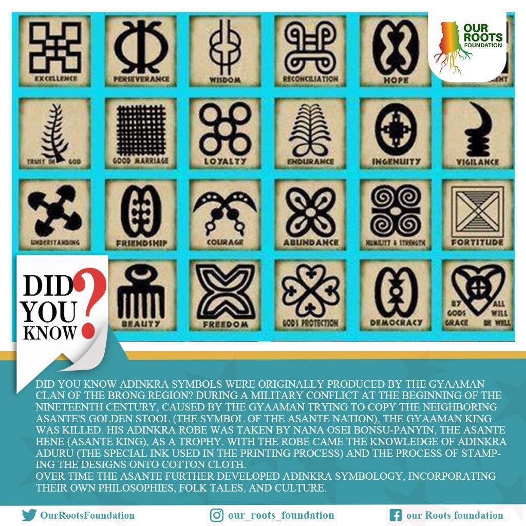 FoundationRoots's tweet photo. The history of The Adinkra symbols!
This is our history, Y3nso y3de3 nie! https://t.co/WMxD9ceYku
