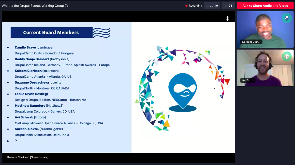 SurabhiGokte's tweet photo. Thankful and excited to be one of the Board members of Event Organizers Working Group (EOWG)!!!
#DrupalEvents #DrupalCon #DrupalLove #DrupalThanks https://t.co/icymoXir9J