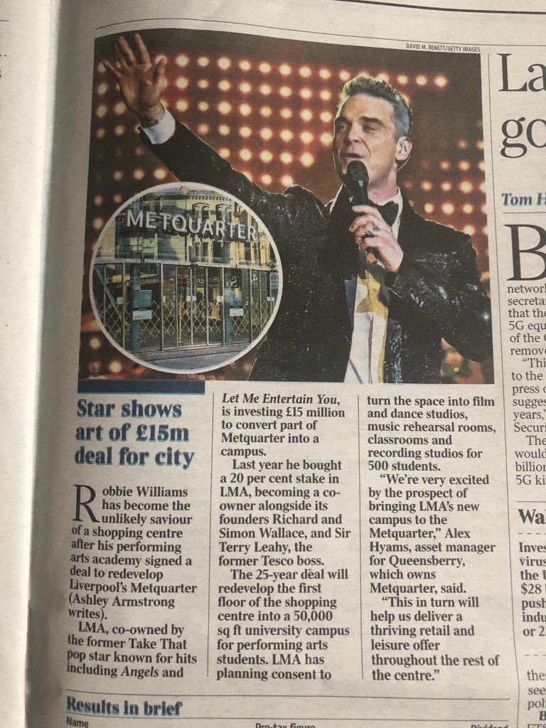 Great coverage of our new leasing deal ⁦@Metquarter⁩ in Liverpool.