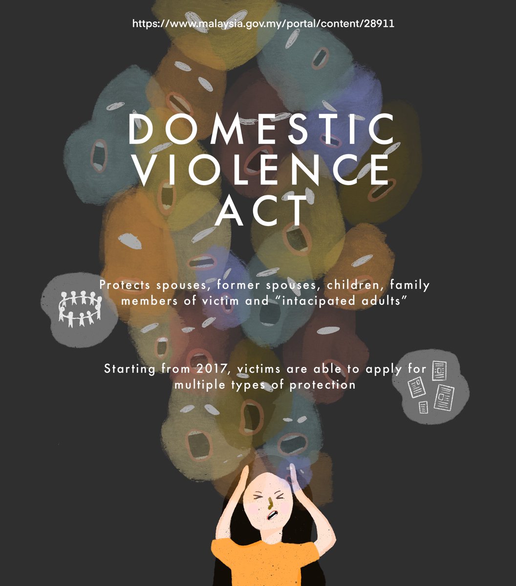 In accordance to the Domestic Violence Act amended in 2017, victims of abuse are able to apply for multiple types of protection which are meant to restrain the abuser from using domestic violence against the victim.