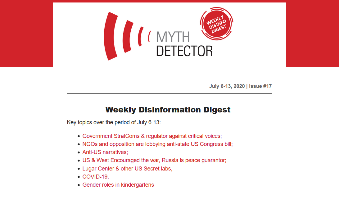 MythDetector's tweet photo. #Georgian Government #StratComs & regulator against critical voices, NGOs and opposition lobbying anti-state US Congress bill and other key fact-checks in our Weekly Disinfo Digest๐ https://t.co/sSErxQVa6l https://t.co/dVhuWBOSZR