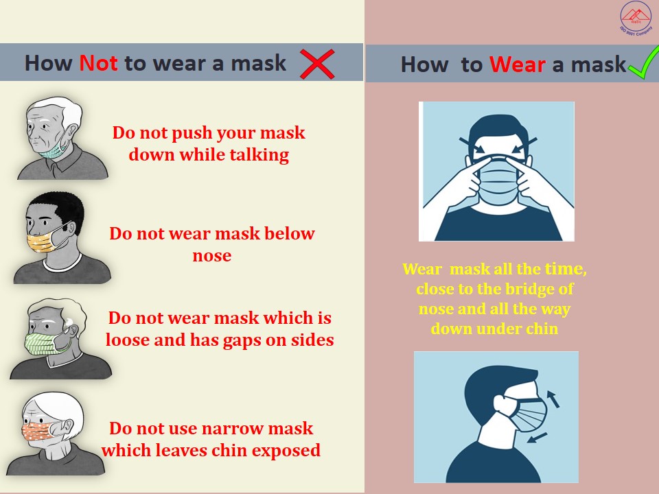 MECONLimited's tweet photo. #MECON urges everyone to wear a face mask correctly, while stepping out from home and prevent the spread of COVID-19
Act responsibly towards own health & the health of those around us. #StaySafeKeepSafe #IndiaFightsCorona https://t.co/gc3FcOTZNy